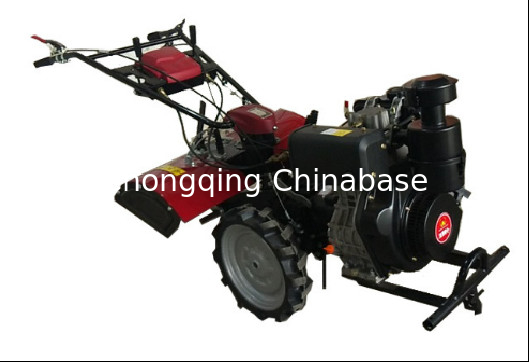Multi finalidade Mini Power Weeder da agricultura diesel de 186F Mini Tiller Cultivator 6.3KW 270mm