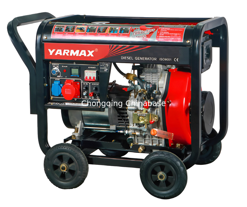 Gerador a diesel pequeno YM9700E 532mL 7,0 KW 6,5 KW Gerador portátil movido a diesel
