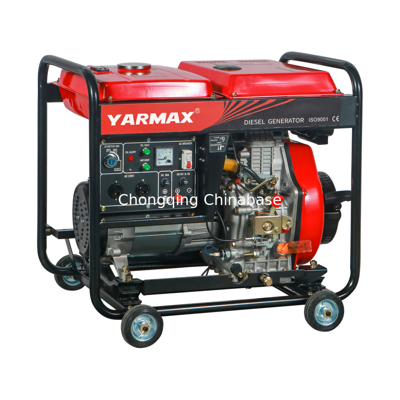 Gerador a diesel pequeno YM9700E 532mL 7,0 KW 6,5 KW Gerador portátil movido a diesel