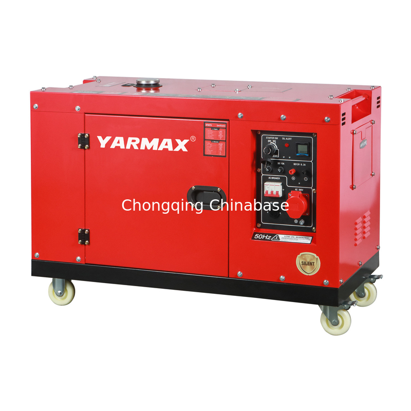 Gerador Diesel Silencioso Portátil YM13800T 9,6 KW 10,4 KW 1105FE Cilindro Único