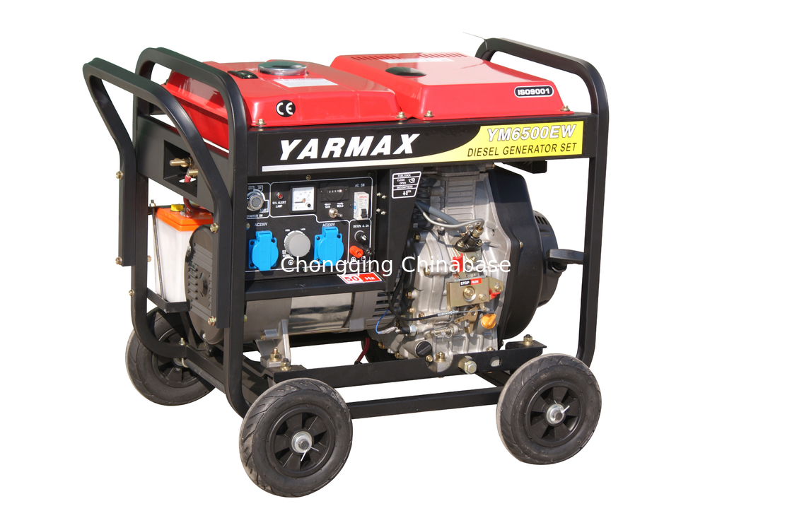 Gerador de soldagem portátil a diesel 2KW refrigerado a ar YM6700 9,1A 50-180A 25-30V