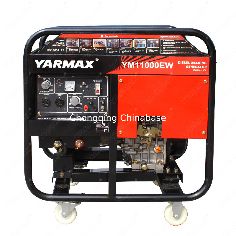 Gerador de Soldagem Diesel 3000RPM YM11000 4,0KW 18,2A 50-180A 25-30V