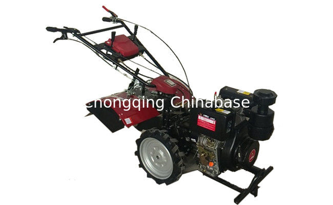 Placa 270mm Mini Tiller Cultivator 186F 6.3KW diesel Mini Weeder Tiller da fricção